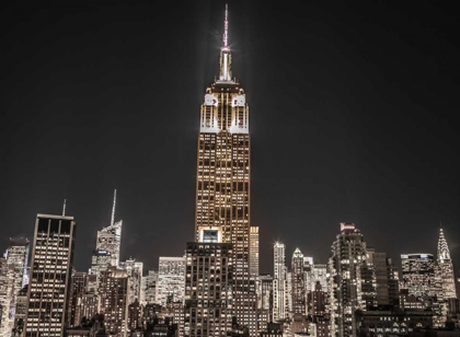 Picture of NEW YORK CITY MANHATTAN SKYLINE WITH EMPIRE STATE BUILDING