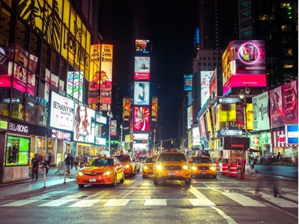 Picture of TIMES SQUARE AND BROADWAY AT NIGHT - NEW YORK CITY
