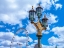 Picture of STREET LAMP WITH LONDON EYE IN BACKGROUND, LONDON, UK