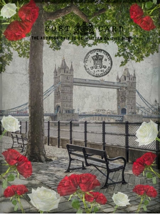 Picture of THAMES PROMENADE WITH TOWER BRIDGE IN BACKGROUND, LONDON, UK