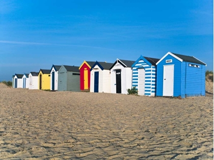 Picture of BEACH HUTS IN A ROW AT SUNRISE