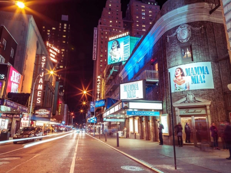 Picture of TIMES SQUARE AND BROADWAY AT NIGHT - NEW YORK CITY