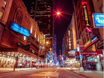 Picture of TIMES SQUARE AND BROADWAY AT NIGHT - NEW YORK CITY