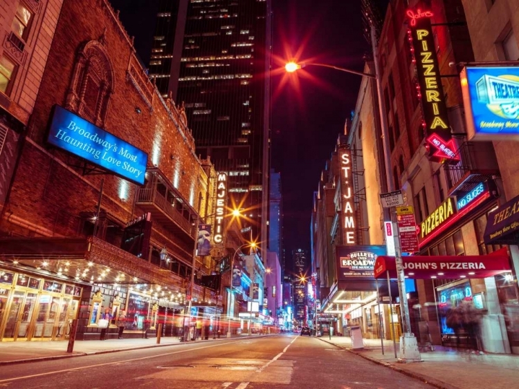 Picture of TIMES SQUARE AND BROADWAY AT NIGHT - NEW YORK CITY