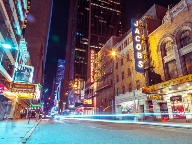 Picture of TIMES SQUARE AND BROADWAY AT NIGHT - NEW YORK CITY