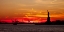 Picture of STATUE OF LIBERTY AT SUNSET, NEW YORK