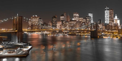 Picture of BROOKLYN BRIDGE WITH MANHATTAN SKYLINE, NEW YORK