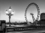 Picture of STREET LAMP ON WESTMINSTER BRIDGE WITH LONDON EYE IN BACKGROUND, LONDON, UK