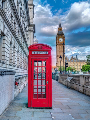 Picture of TELEPHONE BOOTH WITH BIG BEN, LONDON, UK