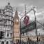 Picture of WESTMINSTER SUBWAY STATION SIGNBOARD WITH BIG BEN, LONDON, UK