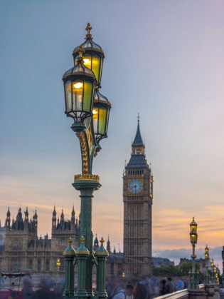 Picture of STREET LAMP WITH BIG BEN, LONDON, UK