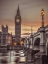 Picture of WESTMINSTER BRIDGE AND BIG BEN FROM THAMES PROMENADE, LONDON, UK, FTBR-1826