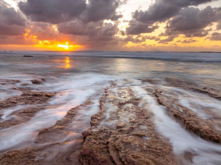 Picture of SUNSET OVER PALMACHIM BEACH, ISRAEL