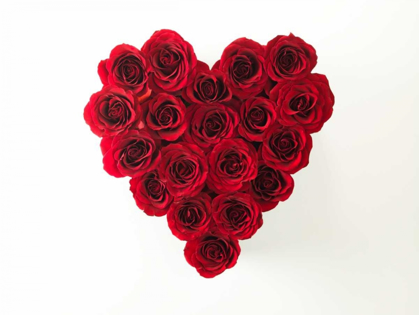 Picture of ROSE FLOWERS IN HEART SHAPE