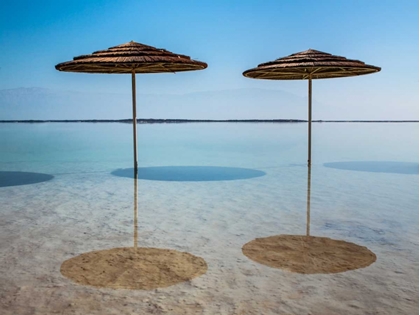 Picture of BATHING CANOPY ON THE BEACH ON THE DEAD SEA, ISRAEL