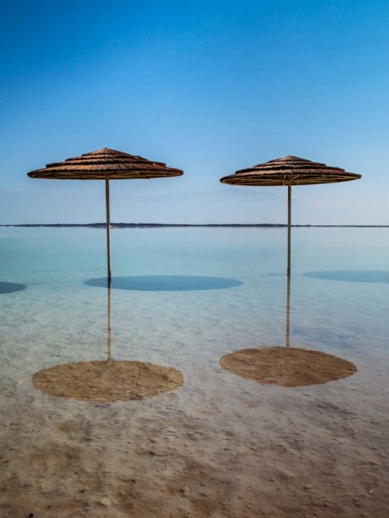 Picture of BATHING CANOPY ON THE BEACH ON THE DEAD SEA, ISRAEL