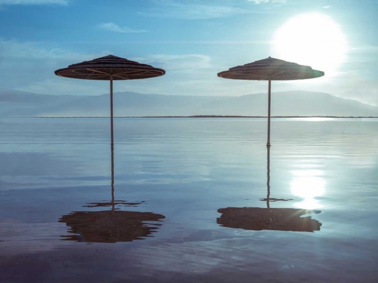 Picture of PARASOL ON DEAD SEA, ISRAEL