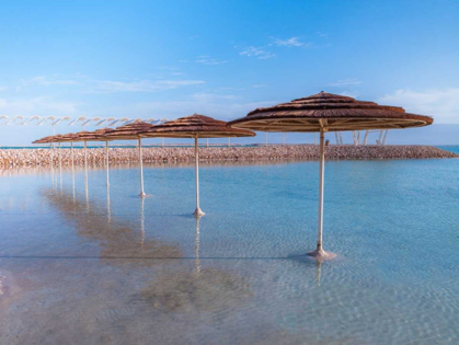 Picture of PARASOL ON DEAD SEA, ISRAEL