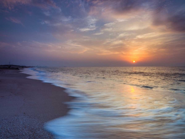 Picture of EVENING VIEW OF BEAUTIFUL BEACH IN ISRAEL