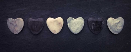 Picture of HEART SHAPED STONES IN A ROW