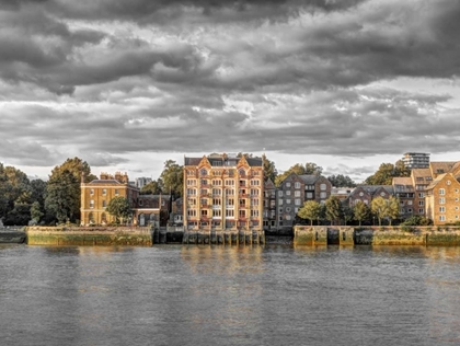 Picture of LONDON SKYLINE OVER RIVER THAMES, UK