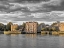 Picture of LONDON SKYLINE OVER RIVER THAMES, UK