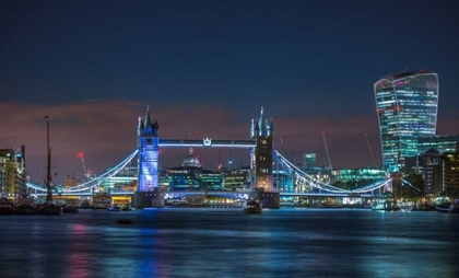 Picture of FAMOUS TOWER BRIDGE OVER RIVER THAMES, LONDON, UK