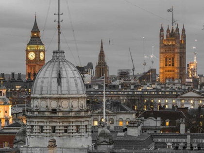 Picture of LONDON CITYSCAPE WITH BIG BEN AND WESTMINSTER ABBY