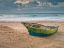 Picture of FISHING BOAT ON THE SHORE, PALMACHIM BEACH, ISRAEL