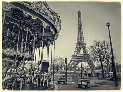 Picture of CAROUSEL WITH THE EIFFEL TOWER IN THE BACKGROUND