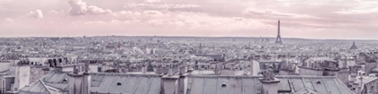 Picture of EIFFEL TOWER SEEN THROUGH THE WINDOW OF AN APARTMENT IN MONTMARTRE, PARIS, FRANCE