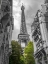 Picture of VIEW OF EIFFEL TOWER FROM A NARROW STREET IN PARIS, FRANCE