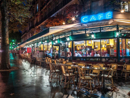 Picture of SIDEWALK CAFE IN PARIS, FRANCE