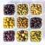 Picture of VARIETIES OF OLIVES IN BOWLS ON WHITE BACKGROUND