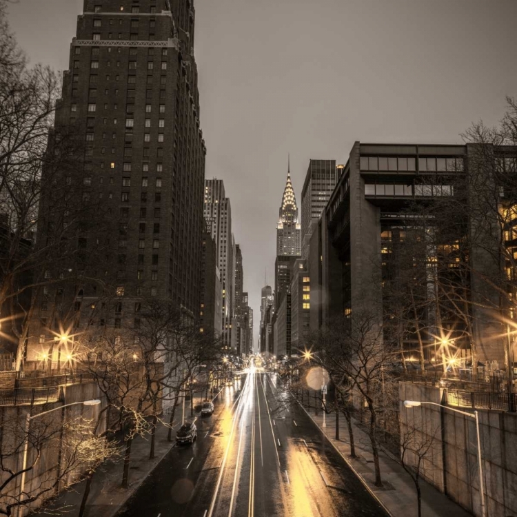 Picture of NEW YORK CITY SKYLINE WITH CHRYSLER BUILDING IN BACKGROUND