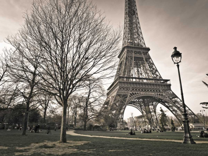 Picture of VIEW OF EIFFEL TOWER FROM PARK, PARIS, FRANCE