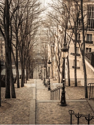 Picture of THE FAMOUS STAIRCASE IN MONTMARTRE, PARIS, FRANCE