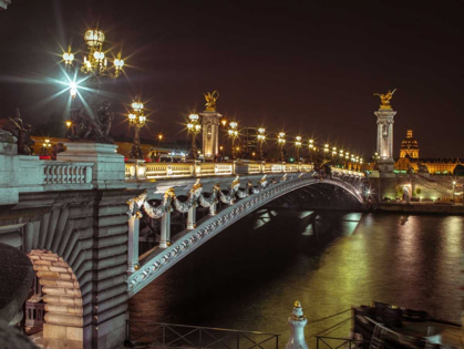 Picture of PONT ALEXANDRE III BRIDGE OVER RIVER SEINE, PARIS, FRANCE