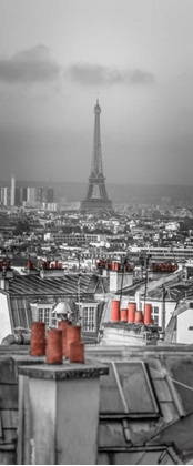 Picture of CITYSCAPE OF MONTMARTRE WITH EIFFEL TOWER, PARIS, FRANCE