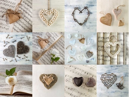 Picture of COLLECTIONS OF HEARTS IN A COLLAGE