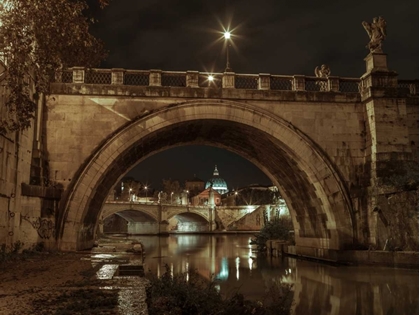 Picture of CASTLE ST ANGELO BRIDGE IN ROME, ITALY