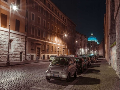 Picture of VEHICLES PARKED ON NARROW CITY STREETS OF ROME, ITALY