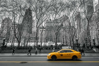 Picture of CAB ON NEW YORK CITY STREET