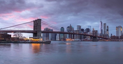 Picture of BROOKLYN BRIDGE OVER EAST RIVER, NEW YORK