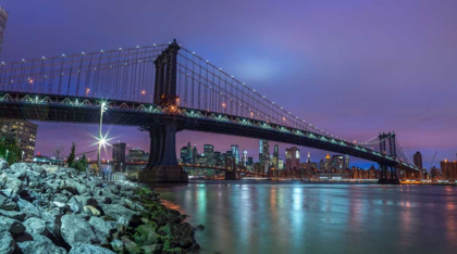 Picture of MANHATTAN BRIDGE AND NEW YORK CITY SKYLINE, FTBR-1837