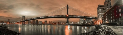 Picture of MANHATTAN BRIDGE AND NEW YORK CITY SKYLINE