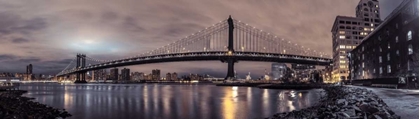 Picture of MANHATTAN BRIDGE AND NEW YORK CITY SKYLINE