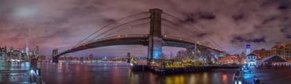 Picture of BROOKLYN BRIDGE OVER EAST RIVER, NEW YORK