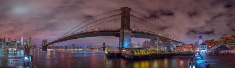 Picture of BROOKLYN BRIDGE OVER EAST RIVER, NEW YORK