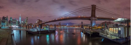 Picture of BROOKLYN BRIDGE OVER EAST RIVER, NEW YORK